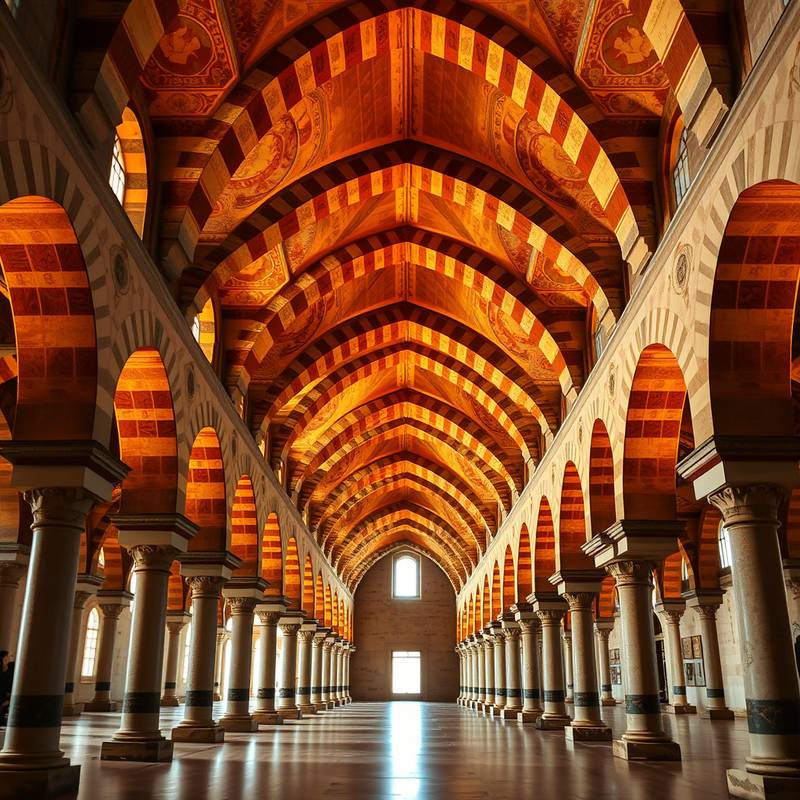 El interior de la Mezquita-Catedral de Córdoba, con sus característicos arcos.